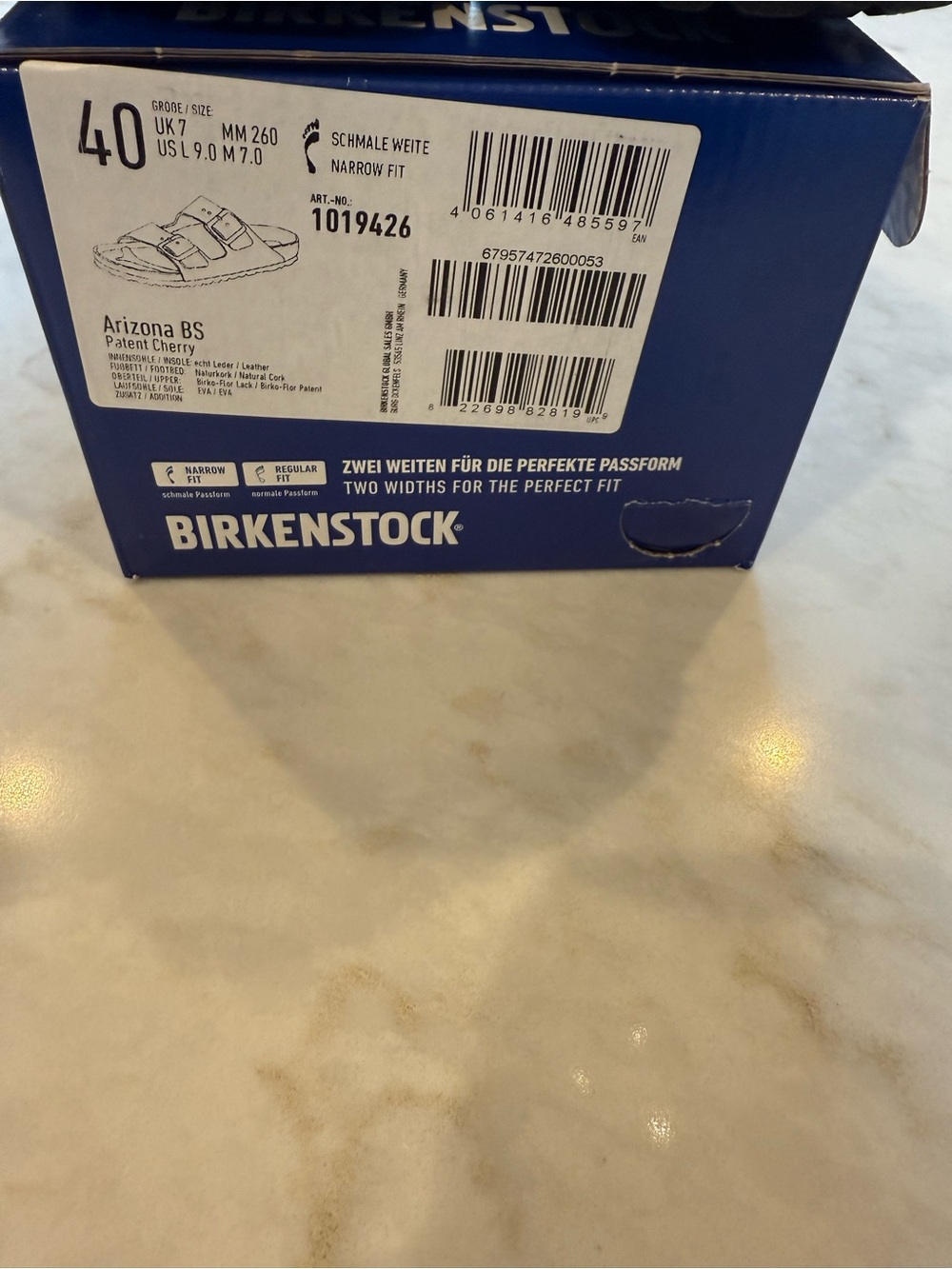Birkenstock Arizona BS Patent Cherry Size 40 - Picture 3 of 4